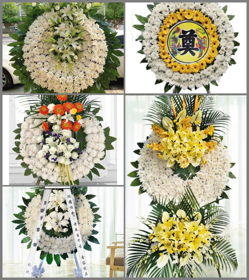 四川成都锦江区狮子山街道万科城花社区花圈速递